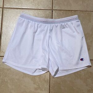 Champion White Athletic Shorts